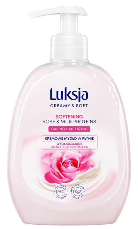 Mydło w płynie Luksja Creamy & Soft róża i proteiny mleka
