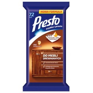 Ściereczki gospodarcze Presto do mebli drewnianych