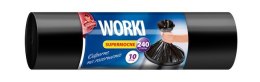 Worki na śmieci Anna Zaradna supermocne 240 l czarne