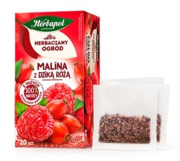 Herbata Herbapol Herbaciany Ogród malina z dziką różą 20 torebek