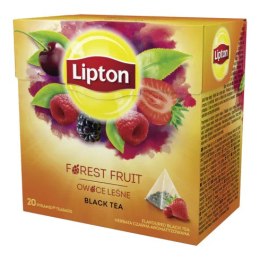 Herbata Lipton z owocami leśnymi piramidka 20 torebek