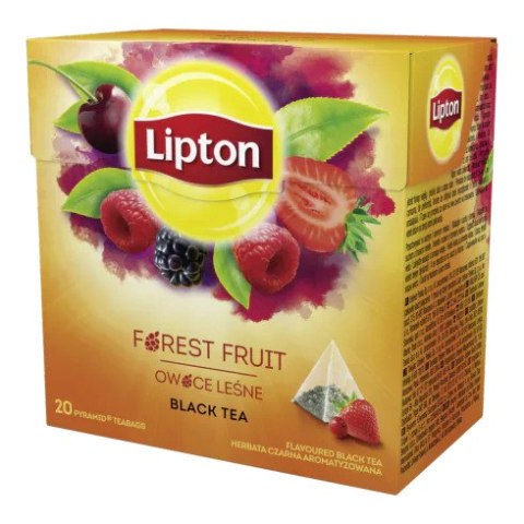 Herbata Lipton z owocami leśnymi piramidka 20 torebek