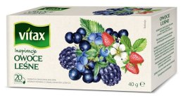Herbata Vitax Inspirations, owoce leśne, 20 torebek