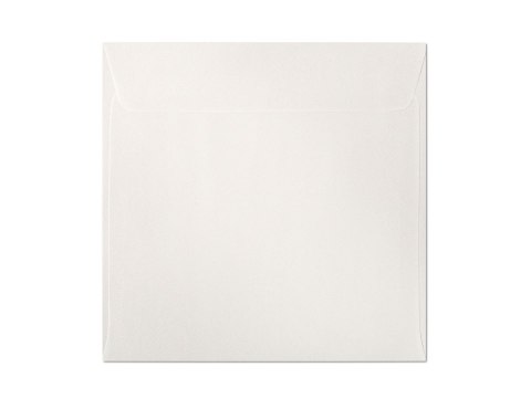 Koperty metalizowane Galeria Papieru Millenium 158 x 158 mm białe