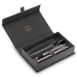 Zestaw Parker IM Stainless Steel CT pióro wieczne + długopis w eleganckim etui