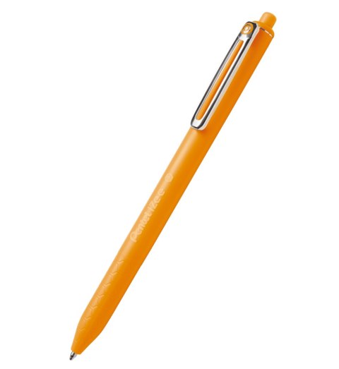 Długopis olejowy Pentel Izee 0,7 mm z tuszem o niskiej lepkości automatyczny BX467 pomarańczowy