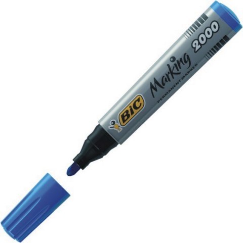 Marker permanentny BiC 2000 okrągła końcówka niebieski