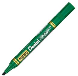 Marker permanentny Pentel N860 ścięta końcówka zielony