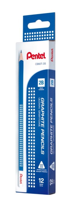 Ołówek trójkątny Pentel CB60T 2B