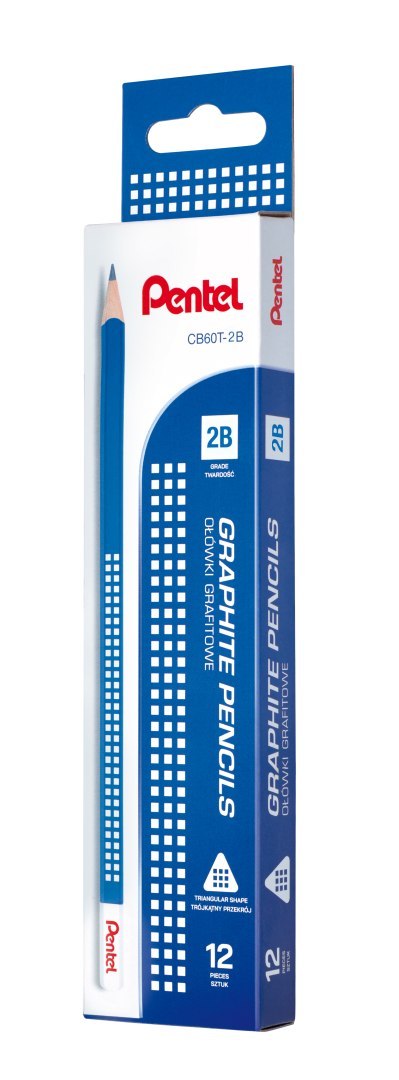 Ołówek trójkątny Pentel CB60T 2B
