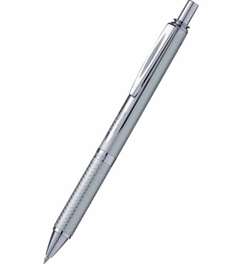 Pióro kulkowe Pentel Energel BL407 w aluminiowej srebrnej obudowie
