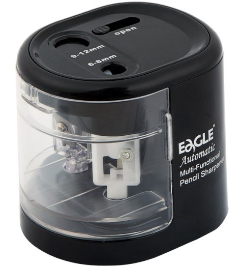 Temperówka automatyczna Eagle EG-5161USB dwuotworowa czarna