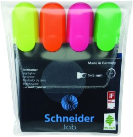 Zakreślacze Schneider Job mix 4 kolorów