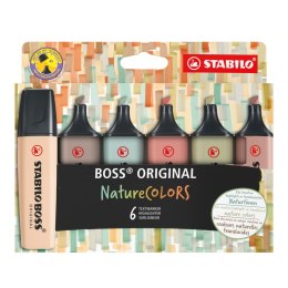 Zakreślacze Stabilo Boss Original NatureColors mix 6 kolorów