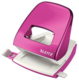 Dziurkacz duży metalowy Leitz WOW 5008 30 kartek różowy metaliczny