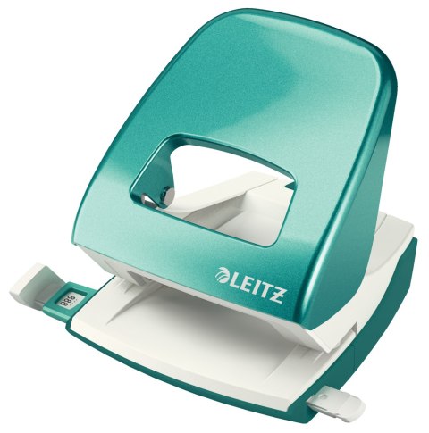 Dziurkacz duży metalowy Leitz WOW 5008 30 kartek turkusowy metaliczny