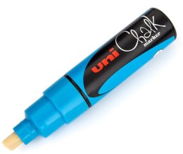 Marker kredowy Uni PWE-8K Chalk niebieski jasny