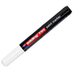 Marker olejowy edding 790 w plastikowej obudowie biały