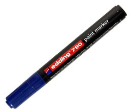 Marker olejowy edding 790 w plastikowej obudowie niebieski