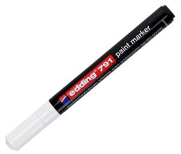 Marker olejowy edding 791 w plastikowej obudowie biały