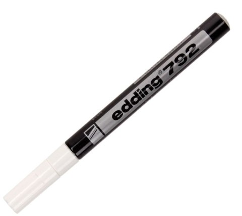 Marker olejowy edding 792 w plastikowej obudowie biały