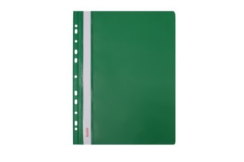 Skoroszyt twardy PVC wpinany Biurfol zielony