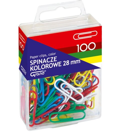 Spinacze Grand powlekane kolorowe