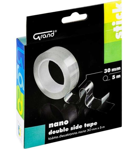Taśma dwustronna nano 30 mm x 5 m x 1 mm GRAND