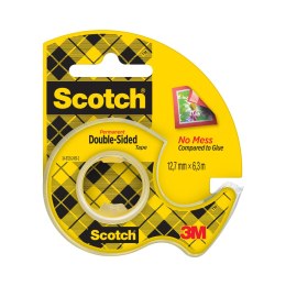 Taśma klejąca Scotch dwustronna na podajniku 12 mm x 6,3 m