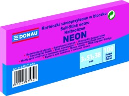 Karteczki samoprzylepne Donau 38 x 51 mm różowe neonowe