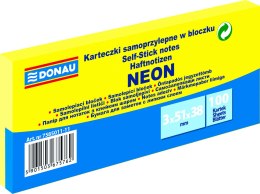 Karteczki samoprzylepne Donau 38 x 51 mm żółte neonowe