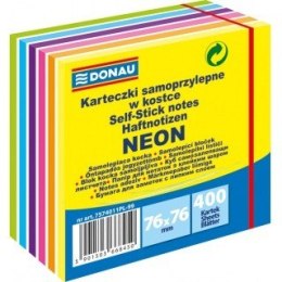 Karteczki samoprzylepne Donau 76 x 76 mm mix 6 kolorów neonowych