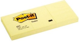 Karteczki samoprzylepne Post-it w żółtym kolorze 38 x 51 mm