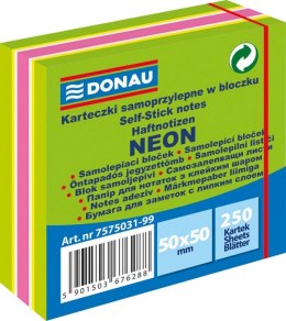 Kostka samoprzylepna Donau 50 x 50 mm zielona neonowo-pastelowa