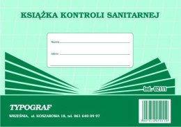 Książka kontroli sanitarnej Typograf A5