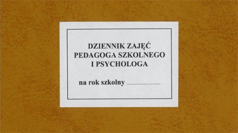 MEN-I/10 - Dziennik zajeć podagoga szkolnego (psychologa) Typograf A4