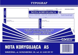 Nota korygująca Typograf A5
