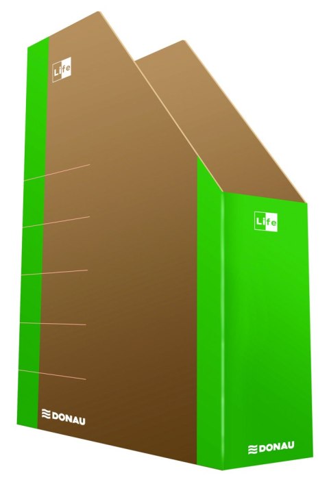 Pojemnik kartonowy na dokumenty Donau Life A4 zielony