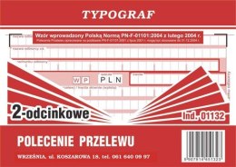 Polecenie przelewu/wpłata gotówki II Typograf A6