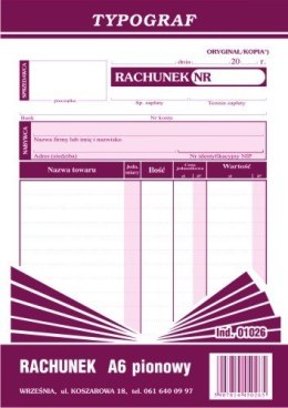 Rachunek (pion) Typograf A6