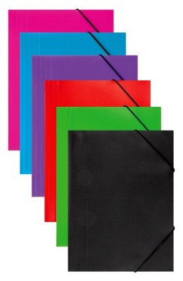 Teczka Panta Plast Focus z gumką czarna