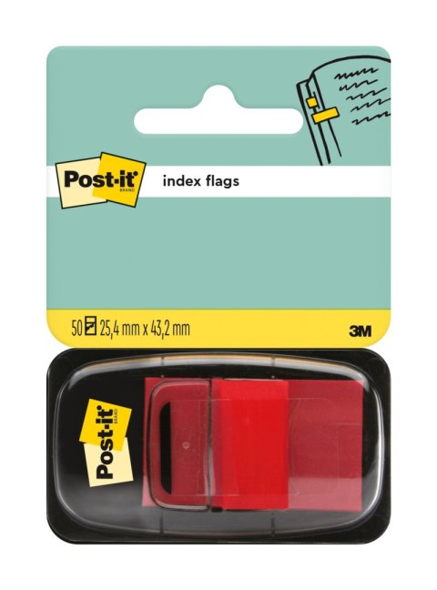 Zakładki indeksujące Post-it szerokie 25,4 x 43,2 mm czerwone