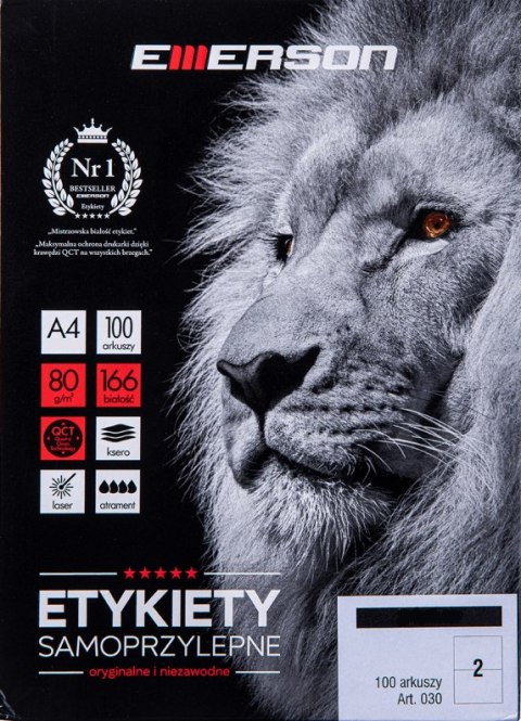 Etykiety uniwersalne Emerson 70 x 50,8 mm