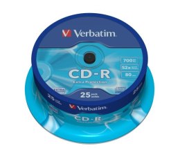 Płyty Verbatim CD-R Extra Protection cake box 25 szt.