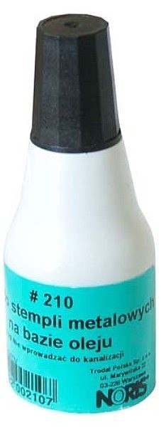 Tusz NORIS 210 do stempli metalowych 25 ml czarny