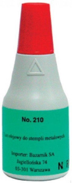 Tusz NORIS 210 do stempli metalowych 25 ml czerwony