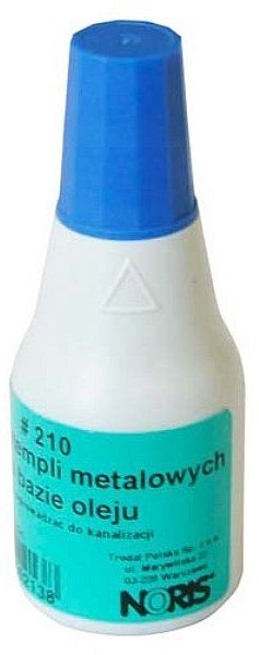 Tusz NORIS 210 do stempli metalowych 25 ml niebieski