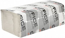 Ręczniki składane ZZ Office Products makulaturowe eko szare