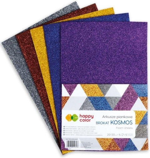 ARKUSZE PIANKOWE A4/5 HAPPY KOLOR KOSMOS BROKATOWE EAN : 5905130040603