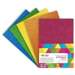 ARKUSZE PIANKOWE A4/5 kolorów HAPPY COLOR BROKATOWE INTENSIVE EAN : 5902979011382